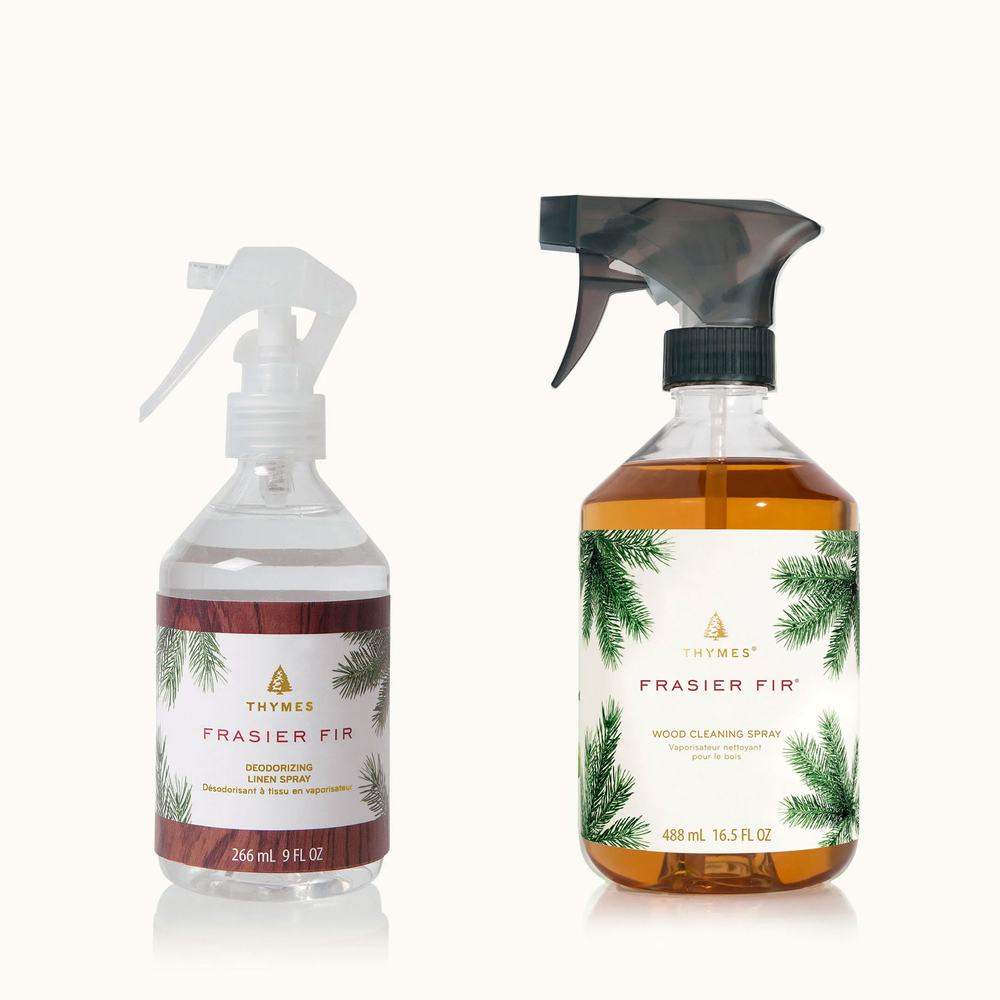 Thymes Frasier-Fir-Deodorizing-Linen-Spray-and-Wood-Cleaning-Spray image number 1