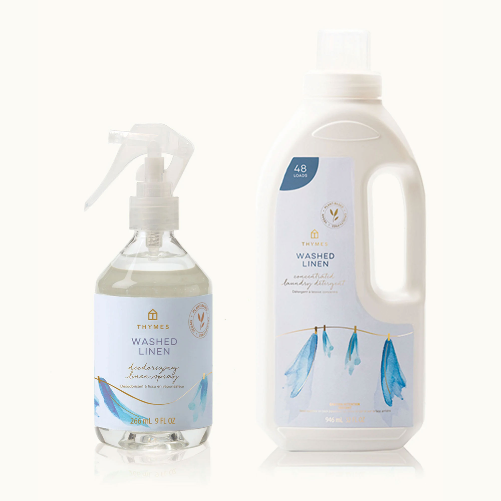 Thymes Washed-Linen-Deodorizing-Linen-Spray-and-Concentrated-Laundry-Detergent image number 0
