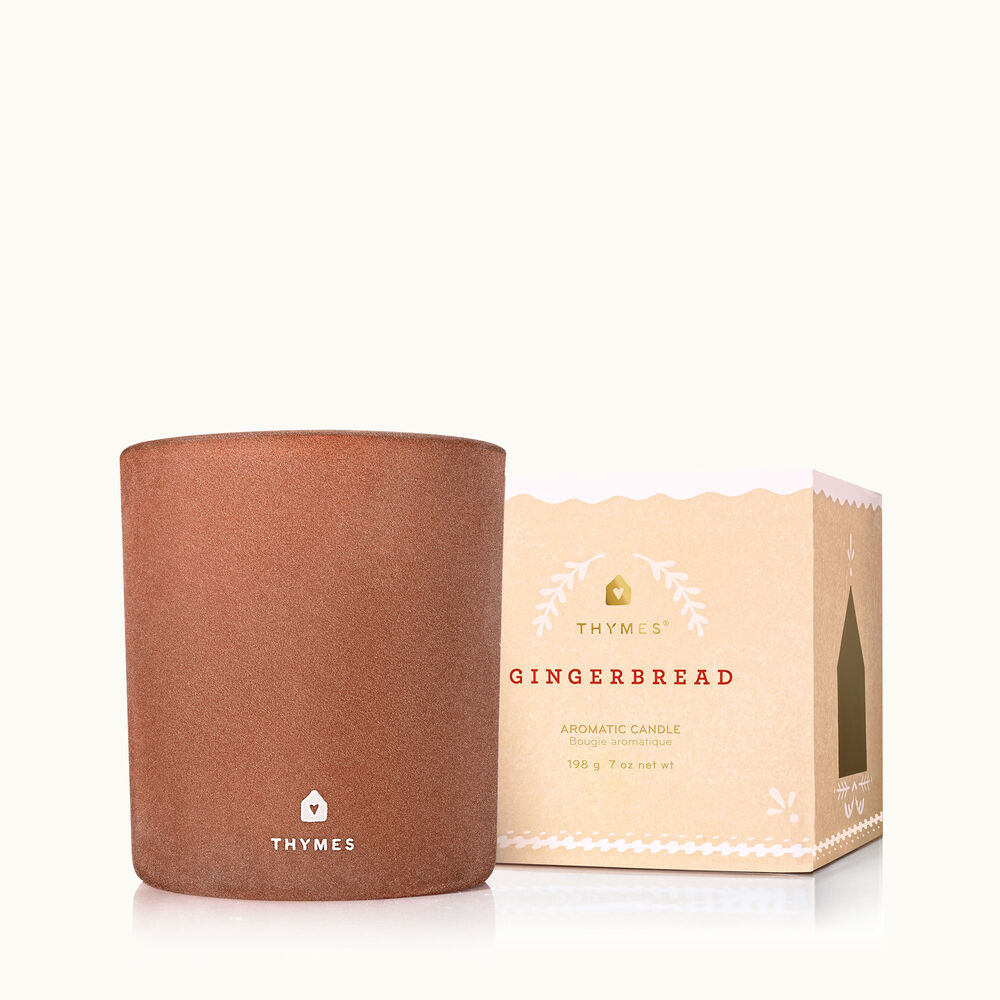 Thymes Gingerbread Medium Candle is a Warm Holiday Fragrance image number 0