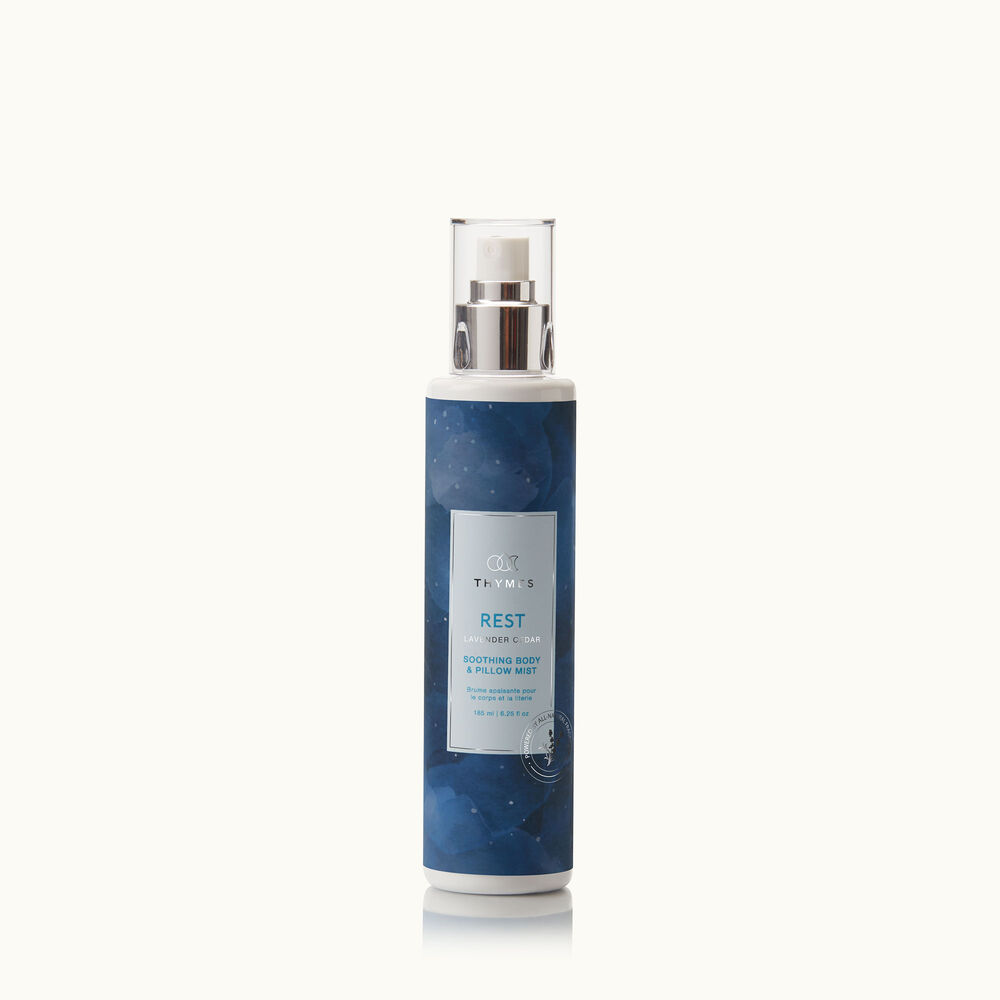 Thymes Wellness Rest Lavender and Cedar Soothing Body and Pillow Mist with natural ingredients image number 0