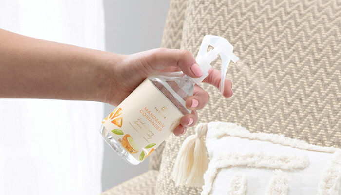 Thymes Deodorizing Linen Spray to refresh your home