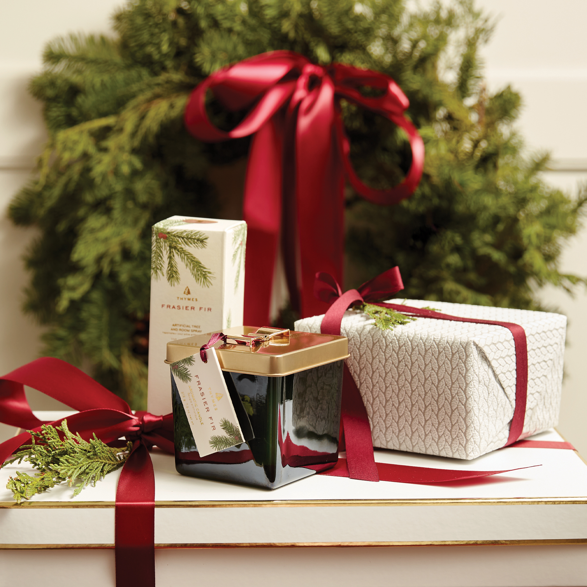 Étiquettes autocollantes parfumées - Frasier Fir Thymes gift tags cadeaux  noël christmas parfum perfume