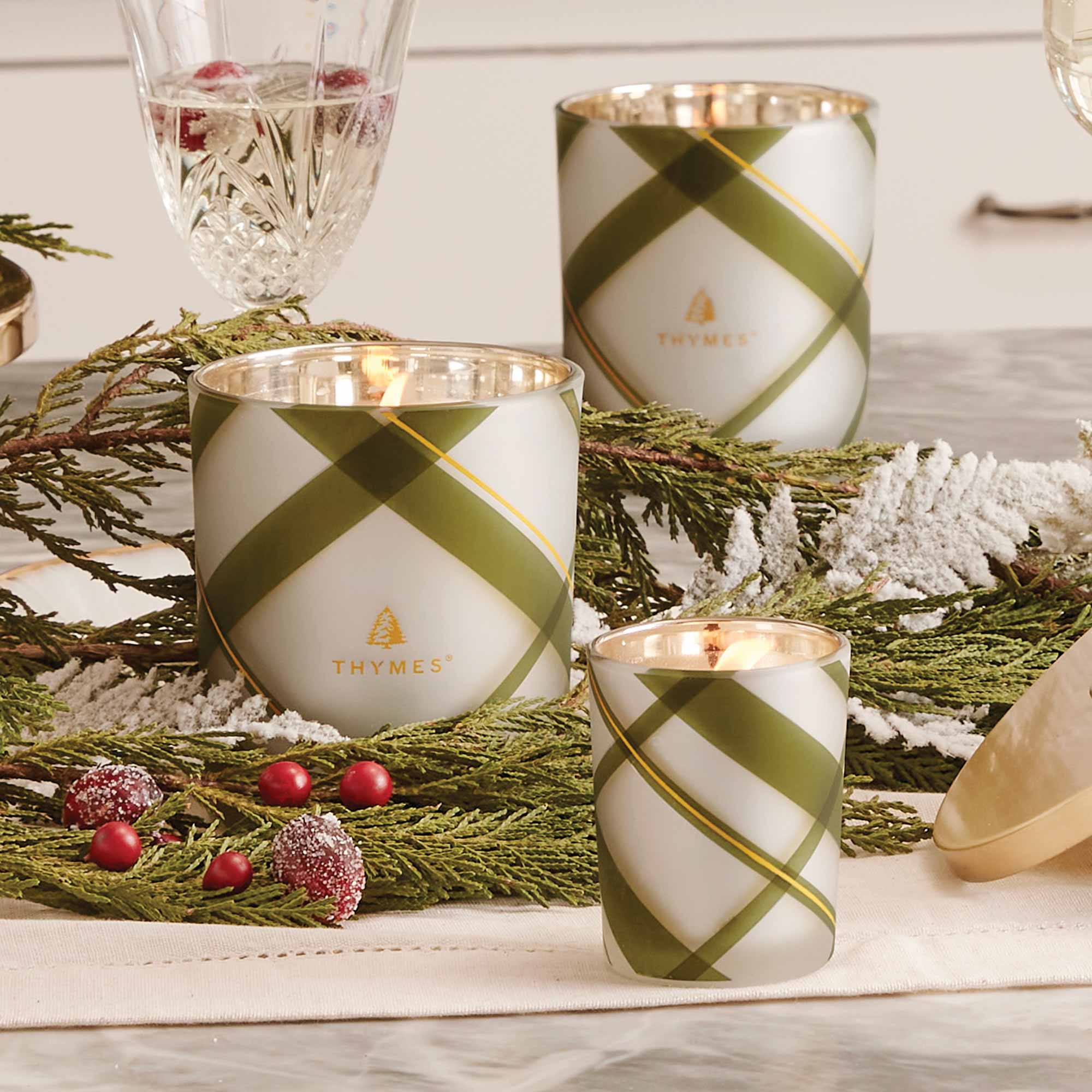 Frasier Fir Candle  Plaid – Wrapped Gift Boutique