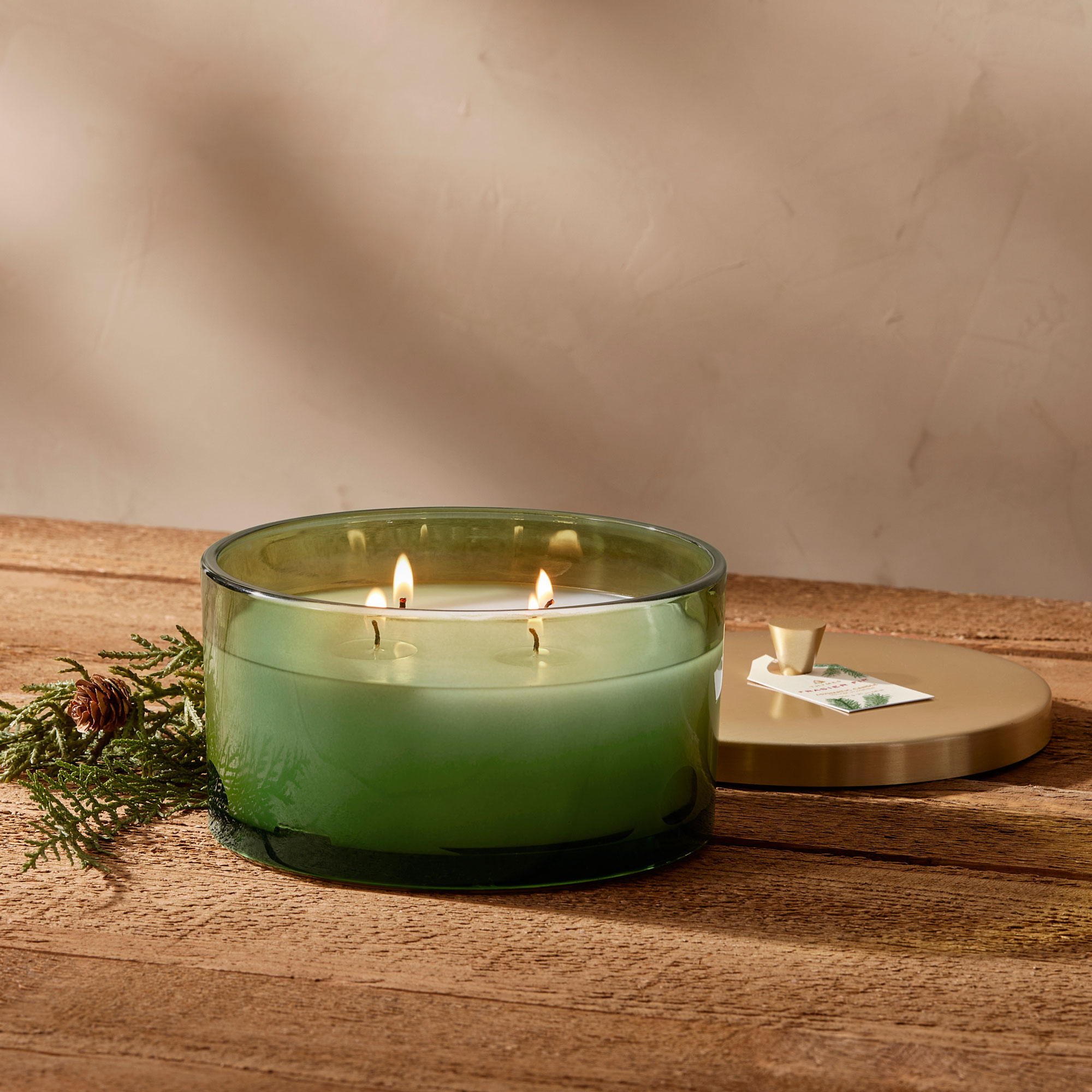 Frasier Fir 3 Wick Green Wax Candle in Issaquah WA - Countryside Floral &  Garden